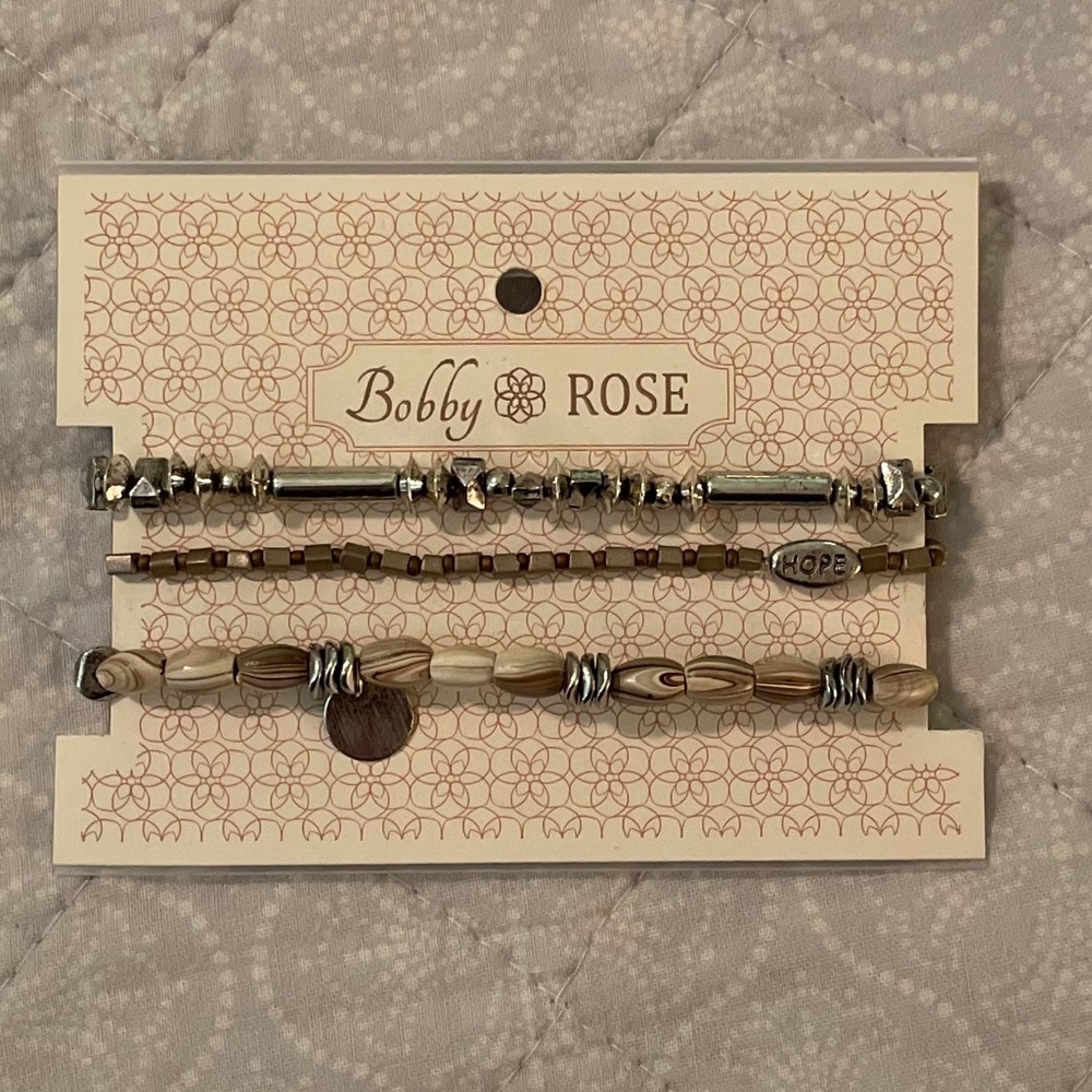 Bobby Rose set of 3 Bracelets